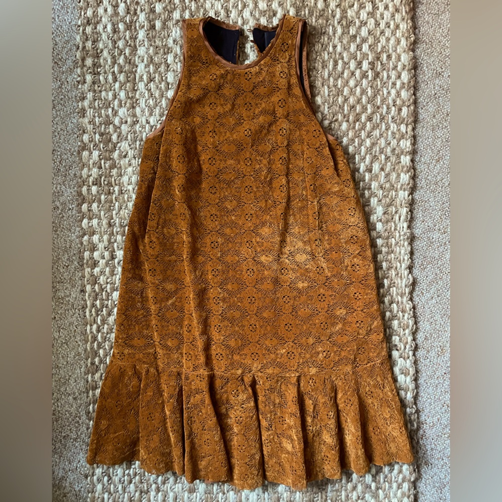 Maeve velvet patterned dress